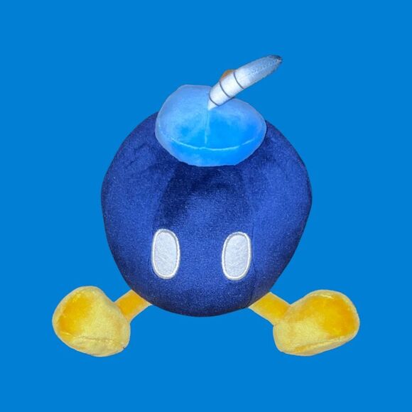 Little Buddy Super Mario All Star Collection Bob Omb Stuffed Plush 5" - Picture 3 of 4